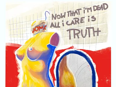 The truth digital painting illustrationn procreate