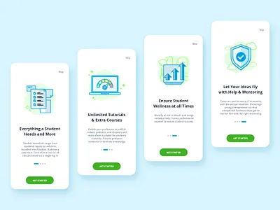 App Feature Intro Screen UI/UX app app design design features features page flat icon design icon set iconography icons design icons pack interface intro screen minimal mobile app design mobile ui scroller ui ux web
