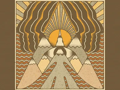 𓄿 𓅇 𓅯 aguila bold design distressed eagle faces guadalajara illustration mexico mountains natural south america sun textures visionary