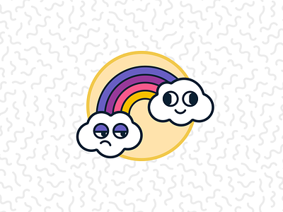 Rainbow illustration minimal