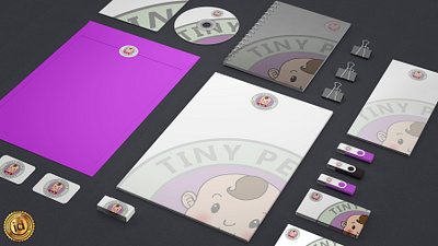 Tiny People Stationary branding design coroporate logodesign