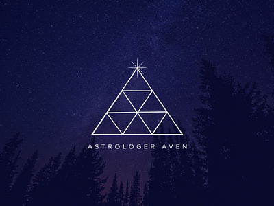 Astrologer aven a letter logo astrologer astrology brand identity branding business logo creative custom design flat illustrator logo minimal modern logo photoshop professional unique vector