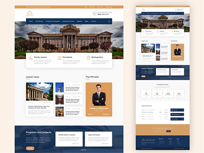 Ministry of Justice website website administration court design inspiration gov government institutional justice law lawyer minister ministry politic political ui design ux design web web design webdesign website