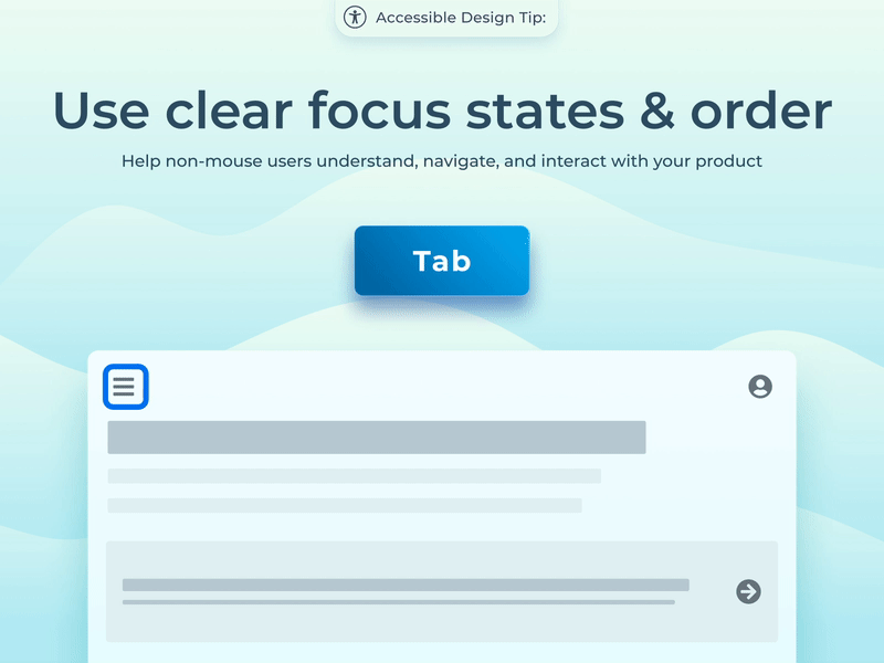 Don't lose focus accessibility design design tip motion product design ui ui components ui design uiux ux ux design web design