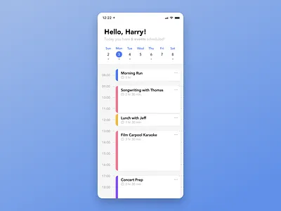 Daily UI 071—Schedule app app design calendar daily daily 071 daily ui daily ui 071 dailyui dailyuichallenge design figma harry styles interface schedule ui ui design