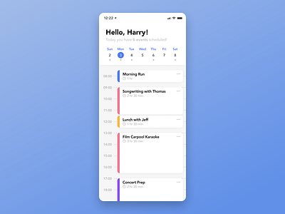 Daily UI 071—Schedule app app design calendar daily daily 071 daily ui daily ui 071 dailyui dailyuichallenge design figma harry styles interface schedule ui ui design