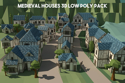 Free Medieval Houses 3D Models 3d 3d art 3d model game assets gamedev house low poly low poly lowpoly lowpolyart medieval