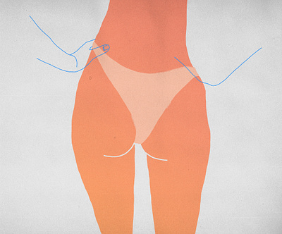 Summer time art beach beauty body illustration poster poster art print summer