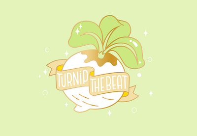 turnip the beat ! animal crossing beat design game hand drawn hand lettering illustration lettering money new horizons switch turnip type typography vector vegetable vegetables