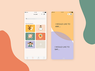 N-Care adobe xd animation app design healthcare illustration inclusive design mental health awareness mentalhealth miniprogram ui wechat