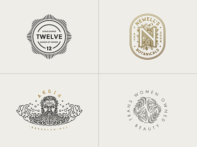 LogoLounge 12 X Jared Tuttle brand design brand identity branding branding design illustration logo logo badge logo design logo designer logolounge logomark logos