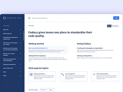 Docs documentation information architecture support