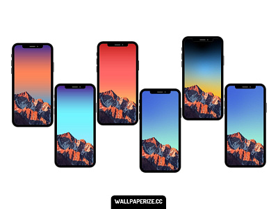 Phone wallpapers - Mountain landscape background cool flat gradient illustration landscape mobile mountain wallpaper wallpaper design wallpapers