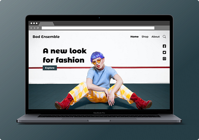 Daily UI #003 Landing Page dailyui dailyui003 design fashion figma minimal ui ux