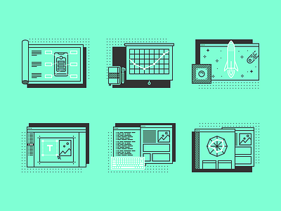 Design Process Icons design process figma icons illustrations line icons vector