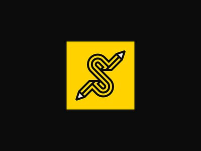 ✏️ branding icon identity logo pencil s letter s logo