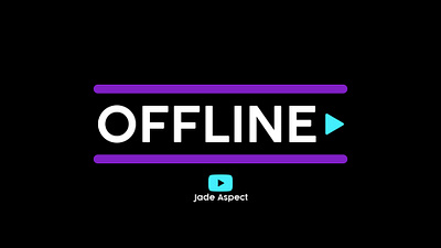 Offline Banner for JadeAspect branding design graphic design illustration logo twitch twitch.tv youtube