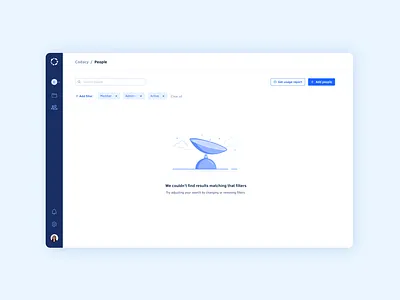 No results emptystate filter illustration