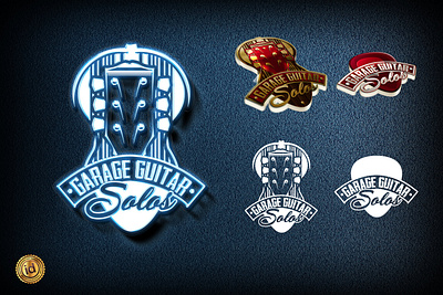 Garage Guitar Solos branding branding design design logo logodesign music