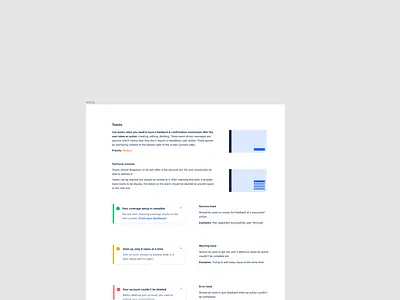 Design System component figma styleguide toast usage