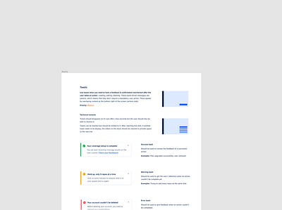 Design System component figma styleguide toast usage