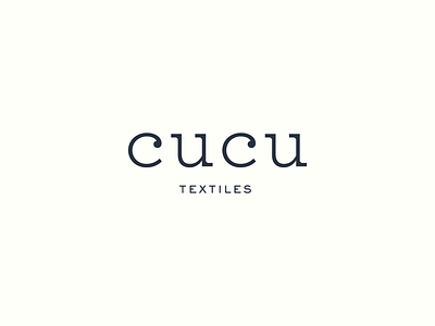 cucu logo logo design logotype textile typeface typography