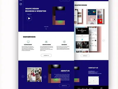 Agency Design Concept design graphic design ui ux web web design website