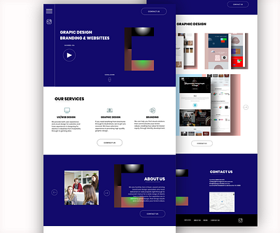 Agency Design Concept design graphic design ui ux web web design website