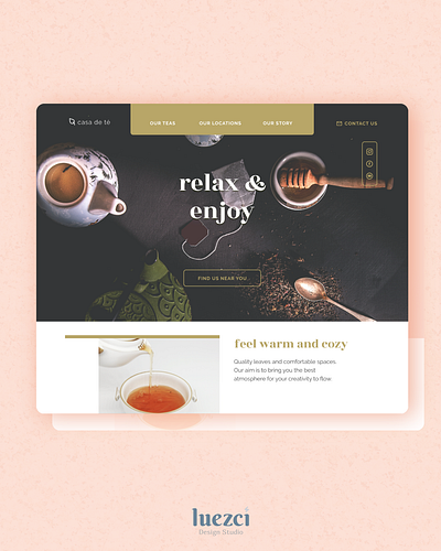 Casa de té design ui web web design website