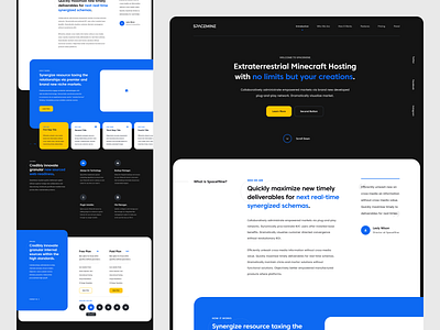 SpaceMine Website Design (Alt Version) branding colorful dark design inspiration mockup modern ui design ux design web design