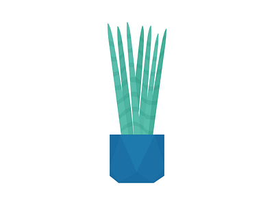 Day 217 - 366 Days of Illustration Challenge - MintSwift cacti cactus digital illustration dracaena flat design flat illustration flatdesign geometic illustration illustrator mintswift plant plant illustration plants sansevieria sansevieria cylindrica snake plant succulent vector art vector illustration