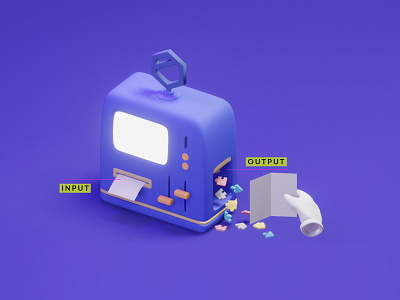 Tresorit Playoff: Encryption Factory 3dillustration blender blender 3d blender3d davidvera design illustration ux uxui