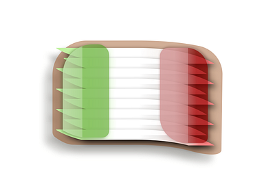 Flag of Italy 2d 3d design digital flag flag design green icon italy red white