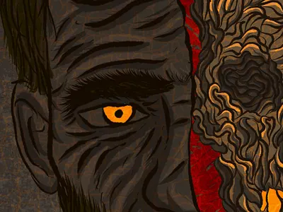 TheOutsiderBook Tribute 2 book cover design digital illustration horror fiction horror literature illustration process procreate procreate app procreate illustration