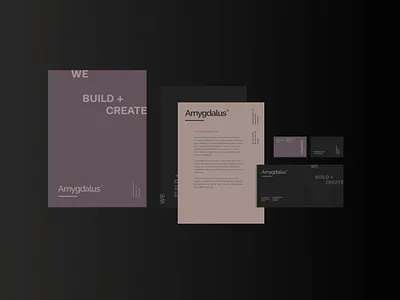 Amygdalus Stationery art direction branding and identity design