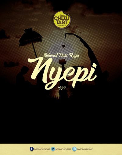 nyepi media social feed art branding design minimal