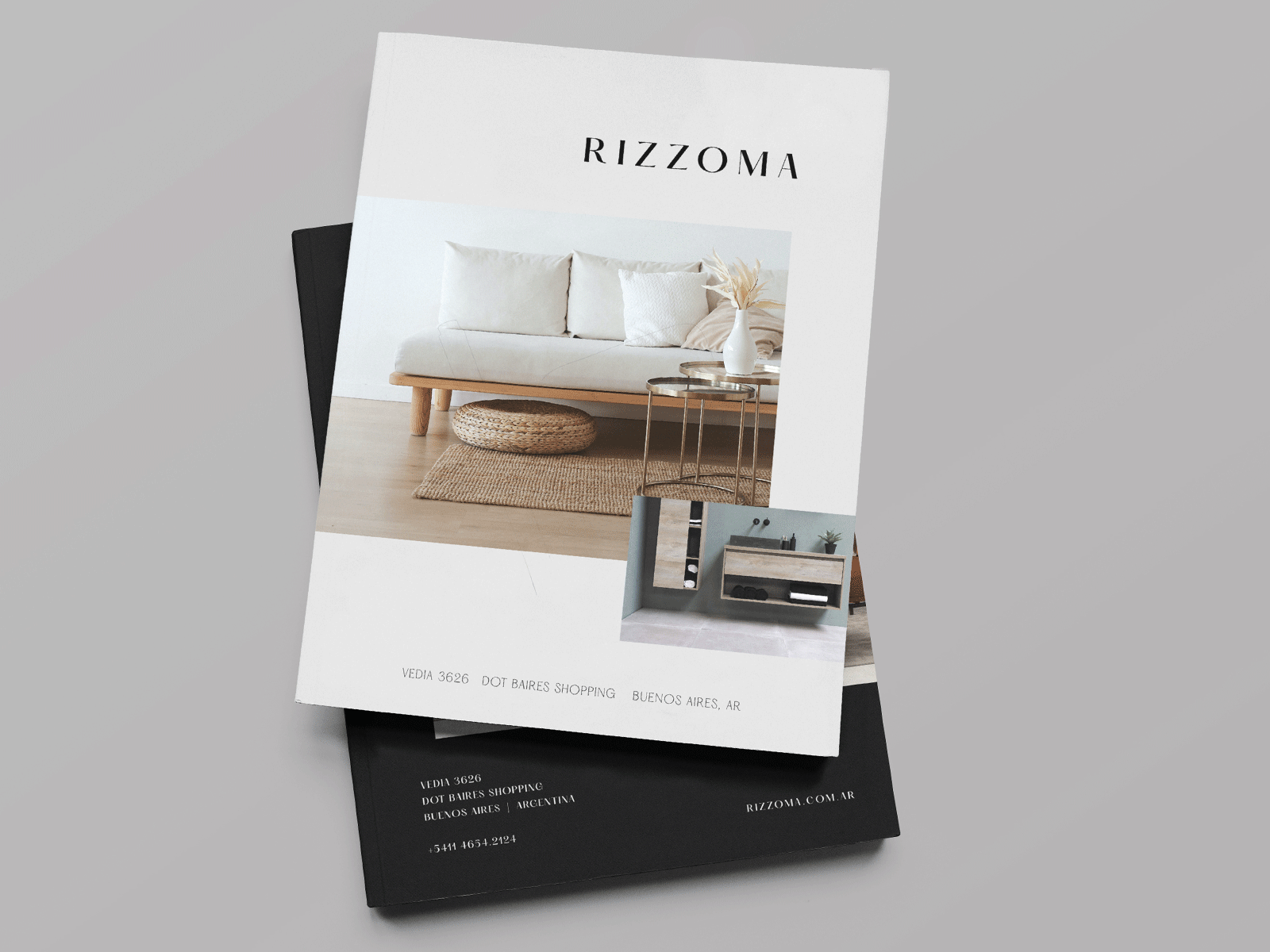 Rizzoma | Premium quality furniture store branding brochure concept deco design furniture logo premium print print design