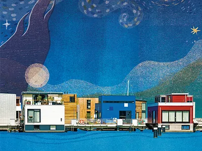 Artistic life in Netherlands artwork character design editorial illustration illustration magazine magazine design magazine illustration netherlands starry night taiwan vincent van gogh