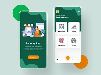 Laundry App app app design cleaning cleaning app clothes clothing design ironing laundry laundry app washing