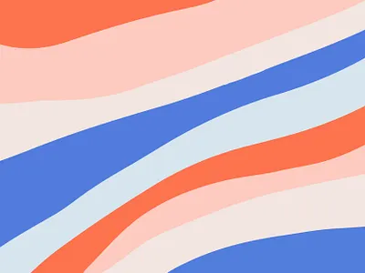 Wave Lines color palette organic lines print design