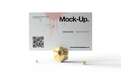 Business Card Mock-Up branding business card display business card mock up cbd face cream glass honey identity medical cannabis packaging presentation wellbeing