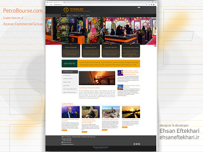 PetroBourse.com website design development oil and gas petrochemical refinery ui uiux ux website