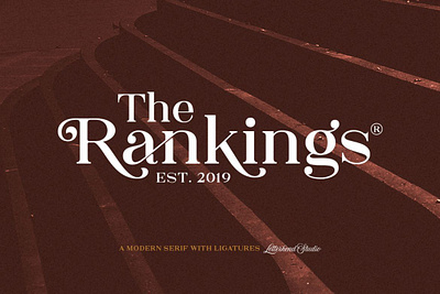 The Rankings Serif calligraphy font handwrittenfont scriptfont typography