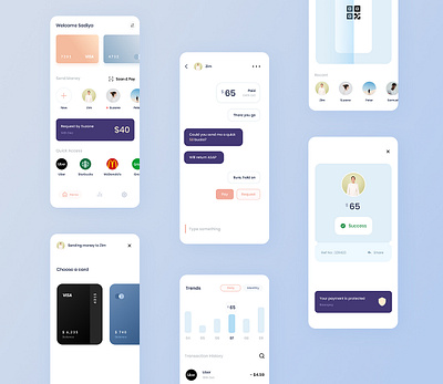 Payper Mobile UI branding design minimal typography ui ux web website