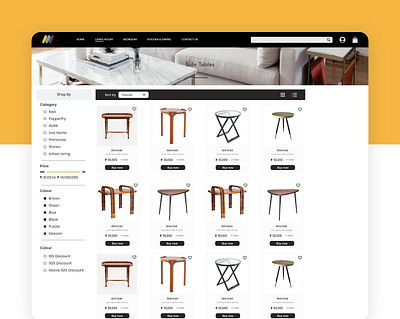 Maynooth Furniture Website UI branding design flat minimal typography ui ux web webdesign website