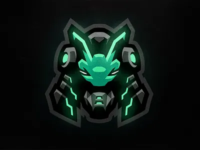 Cyber Samurai Mascot Logo angry art branding cyber design e sports illustration logo mascot mascot logo samurai vector