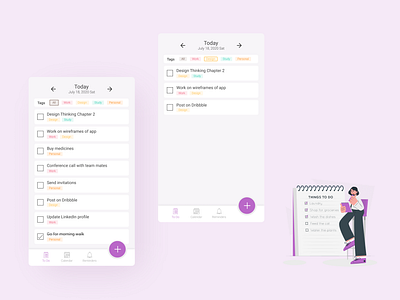 Daily UI 042 TO DO LIST app design daily ui 042 dailyui dailyuichallenge to do app to do list ui uidesign