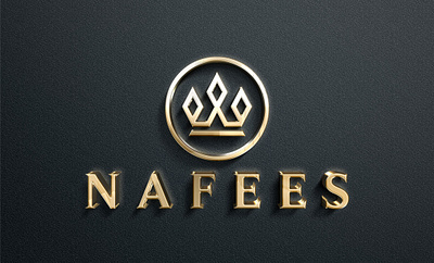 KING NAFEES LOGO app branding design icon illustration logo minimal typography ui ux vector
