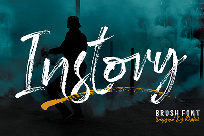 Instory Brush Font branding brush elegant hand lettering handbrush handmade logo modern typeface typography