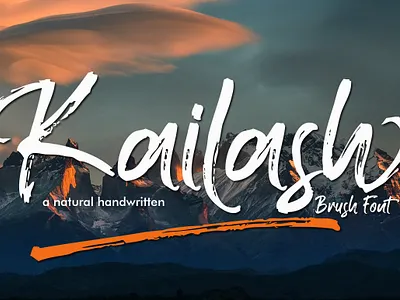 Kailash - Brush Font branding brush elegant handbrush handmade logo modern typeface typography wedding